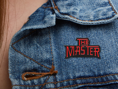 The Master Enamel Pin type mock-up graphic illustration kung fu african american black enamel pin pin