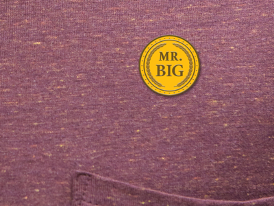 MR. BIG Enamel Pin mock-up art design illustration enamel pin pin comedy blaxploitation gold wayans