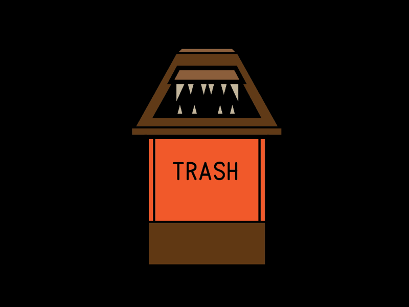 TRASH icon design vector illustration movie nyc trash african american black the wiz