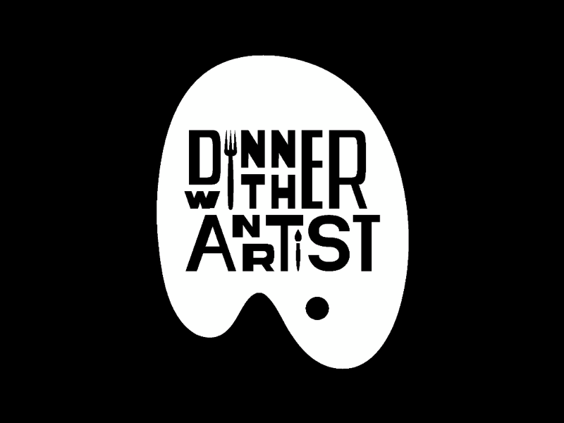 AIGA DC Dinner with an Artist Identity art vector graphic identity branding logo aiga washington dc