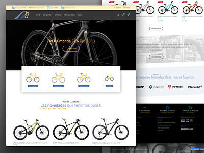 Mbici bikes store bike ecommerce interface ui ux woo wp