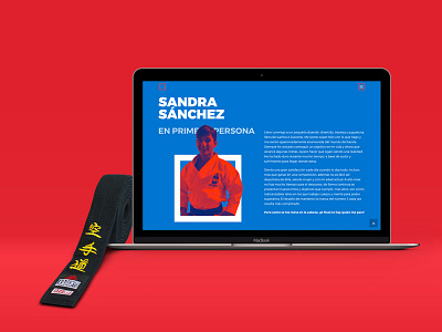 🥋 Sandra-San Website. interface karate ui uidesign userinterface ux webdesign webdeveloper