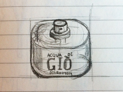 Sketch icon Acqua di Gió, Armani armani icon iphone sketch