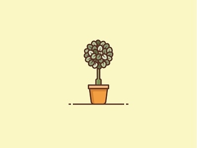my little plant cute icon illustration leaf logo plant