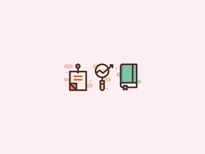 Icons book icon icons illustration job note office search
