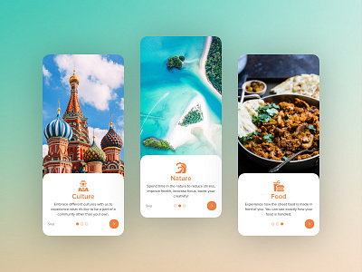 Onboarding Screens - Travel App