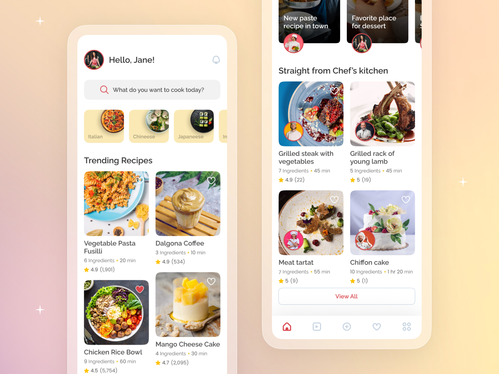 Food Recipe - Homepage by PolygonTech Design on Dribbble