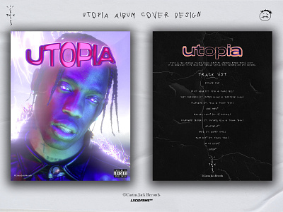 UTOPIA Album Cover Design album coverart graphic design music rap travis scott