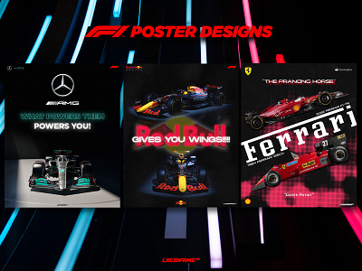 F1 Poster Designs formula 1 graphic design mercedesamg f1 poster design redbullracingf1 scuderiaferrarif1