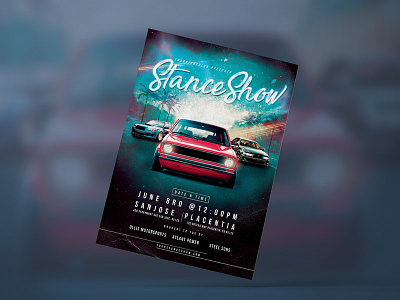 Stance Car Show Flyer cars carshow flyer poster stance stancenation stanceworks template