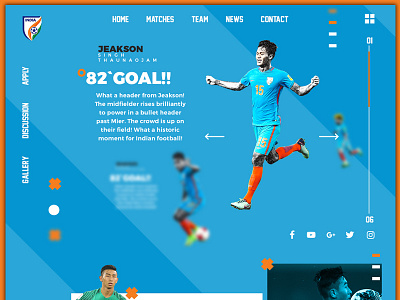 Indian football - Landing Page concept design fifa landing latest new page photoshop ui website