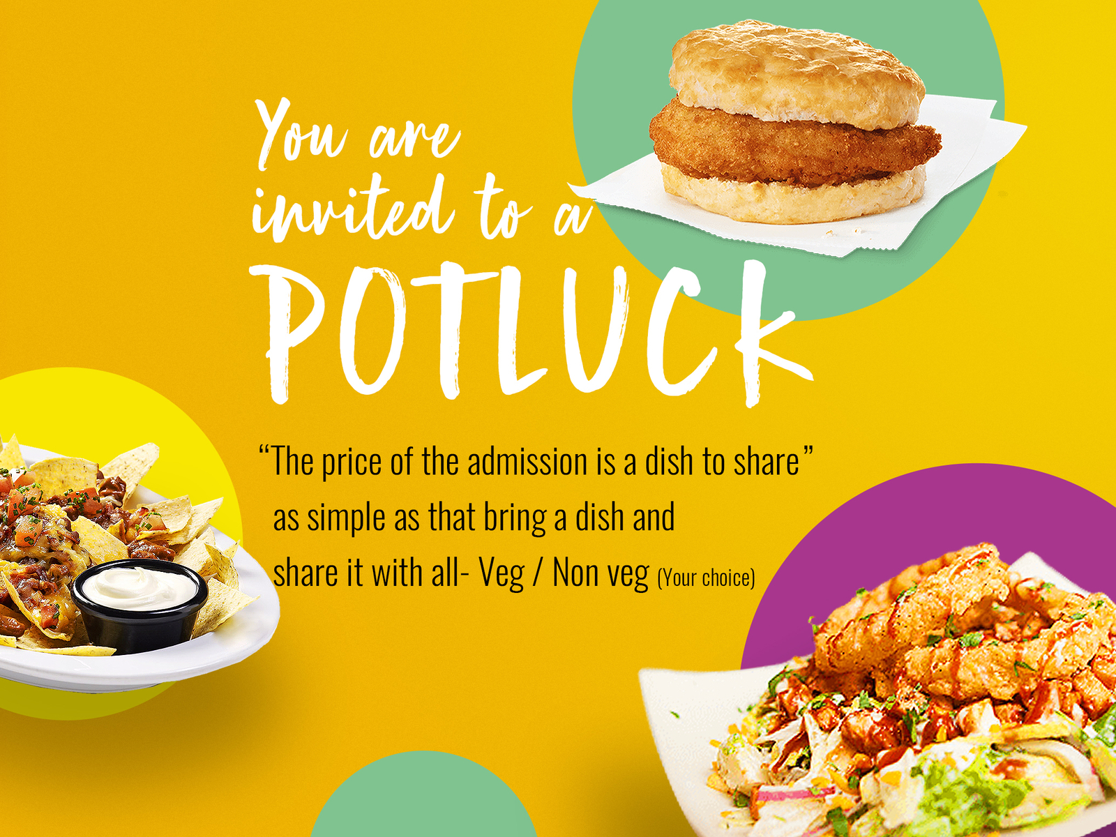 Potluck Poster by Jestin Joseph on Dribbble