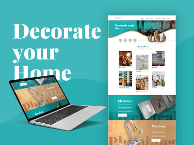 Home Decor Websites Mock