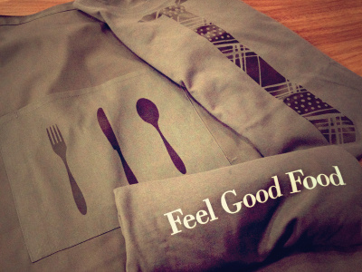 Uniforms for Home Restaurant, Belfast apron fork grey knife restaurant spoon t shirt tie tshirt uniform