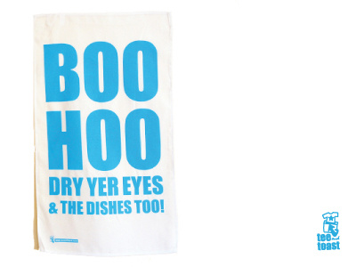 boo hoo teatowel belfast blue boo hoo clean cotton cry dishes ireland irish kitchen tea towel