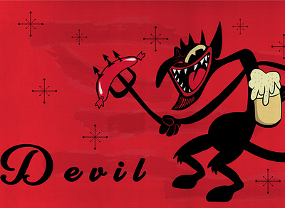 "Devil" Mascot animation branding design graphic design illus illustration logo ux vector