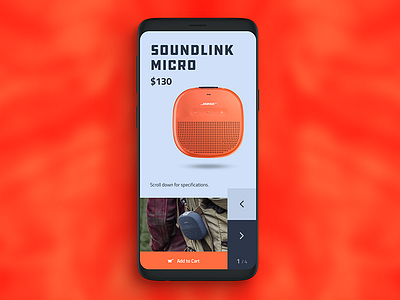 E-Commerce App Concept app bose cart ecommerce speaker ui ui design ui ux uiux ux