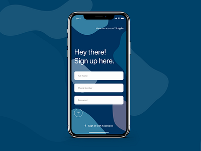 Daily UI - Day 1 - Sign Up account app iphone x sign up ui ui design uiux ux