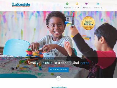 Preschool Website frontend preschool ui web design