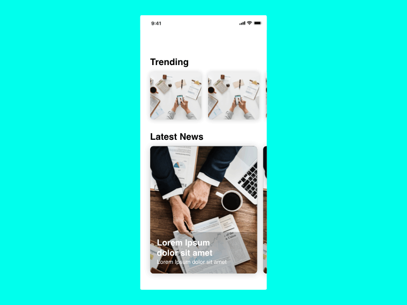 Interaction & transition Exploration app animation card exploring gif horizontal scroll interaction design ios iphone x mobile animation mobile app news app practice principle app product details scroller transition ui ux design uidesign ux design