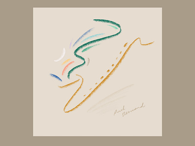 Paul Desmond album art album artwork colourful cover cover art cover artwork cover design design drawing form graphic design illustration inspiration line drawing music music album procreate procreate art shape visual journey