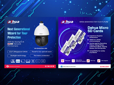 Product Branding for Dahua CCTV branding brochure design flyer flyer design graphic design poster professional
