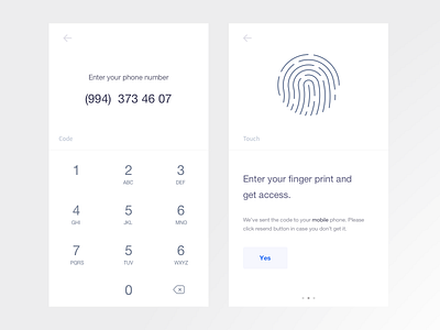 Enter Your Phone Number app call code flat ios mobile register scan sign in ui white