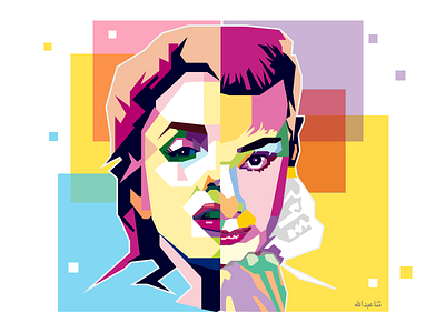 Marilyn and Audrey actresses audrey hepburn colours faces hollywood icons illustration inspiration marilyn monroe minimal illustrations portraits sketch vector illustration
