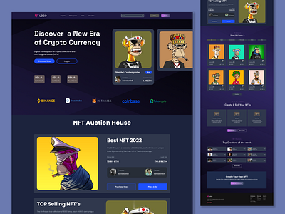 NFT Website - landing page