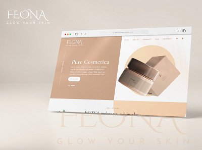 Feona Cosmetics Website beauty branding cosmetics design graphic design skincare ui ux website design