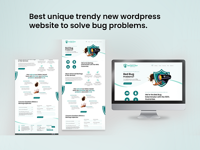 Best unique trendy new wordpress website to solve bug problems. best branding design flat graphic design illustration modern new trendy ui unique ux web website website design wordpress