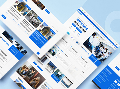 Hyperbaric Oxygen Chambers branding design development flat graphic design modern multipurpose ui ux web website website design