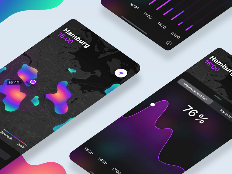 Rain App by Johannes Billey on Dribbble