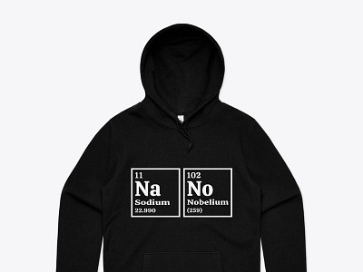 NaNo Periodic Table T-shirt & Hoodie graphic design hoodie nano periodic table tshirt