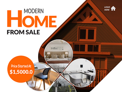 Modern House Design banner banner design branding design graphic design home house illustration logo modern house design motion graphics