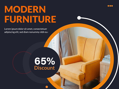 Modern Furniture banner banner design branding design furniture graphic design home logo modern modern furniture motion graphics