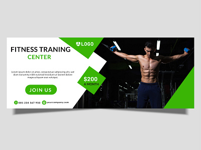 Fitness Traning Center banner design branding center design fitness traning fitness traning center graphic design motion graphics traning center vector