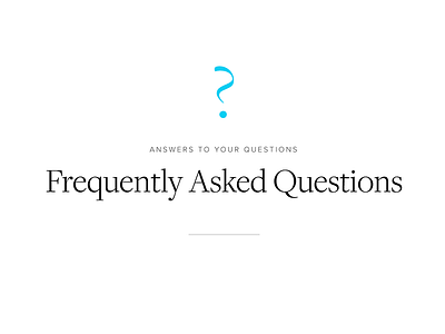 Frequently Asked Questions blue faq freight display proxima nova webdesign website white