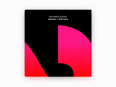 The Most Played Jan — Feb 2017 artwork design music playlist