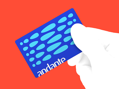 Andante blue concept pattern redesign travel card