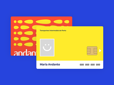 Andante concept gold orange pattern redesign travel card