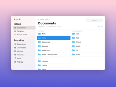 Finder 10.14 concept finder icloud ios macos osx redesign way finding wwdc wwdc18