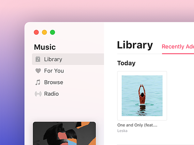 Apple Music 10.14 apple music concept icloud ios macos osx redesign way finding wwdc wwdc18