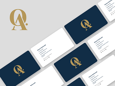 One Affairs Staging - Business Cards branding business cards gold real estate realtor stationary