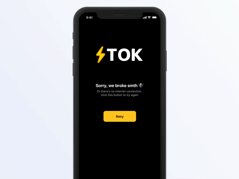 Stok app 404 Page reload reset retry stock handling error problem sorry page 404 404page travolta