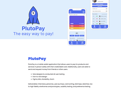 PlutoPay Intro design finance mobile money ui ux wallet
