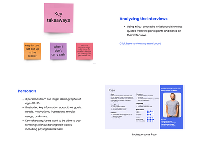 Analyzing the Interviews & Personas analysis interview persona research