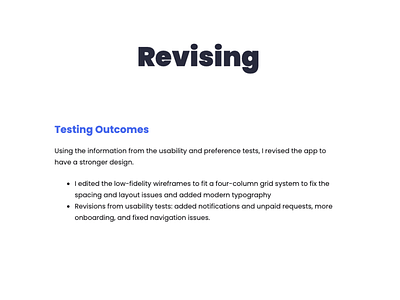Testing Outcomes design research testing ui ux