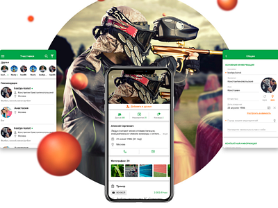 Orgmysport ui ux design app sport