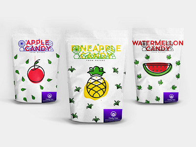 Candy Cane Packaging art design flat icon illustration line minimal packaging ui ux